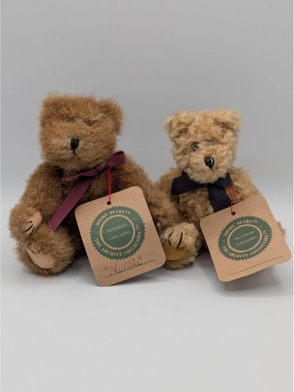 Boyd's Bears Vintage Mini Plush, Set of 2, Jointed, Archive Collection 1993-94